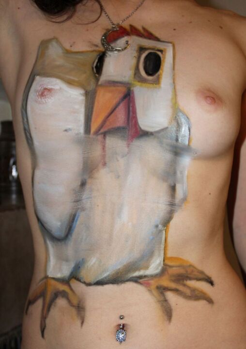 bodypaint poule 摄影