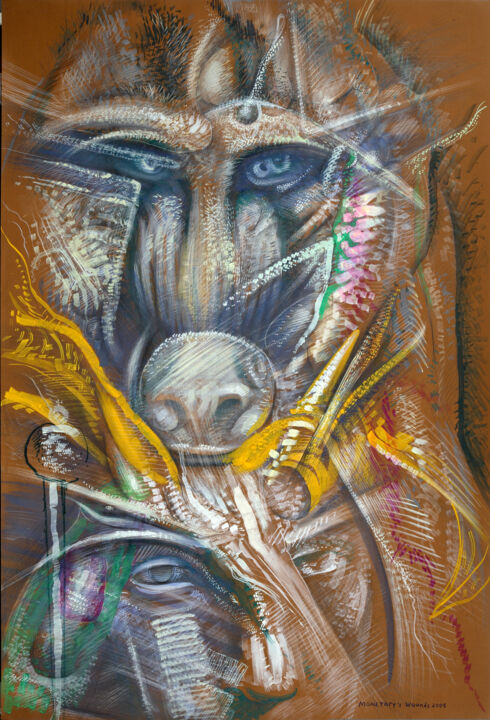 Drawing titled "Poster 28" by Philipp Rukavishnikov, Original Artwork, Acrylic