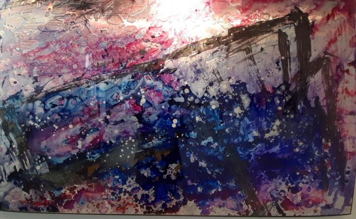 Painting titled "bella" by Patrice Tabouret(Pi), Original Artwork, Acrylic Mounted on Wood Stretcher frame