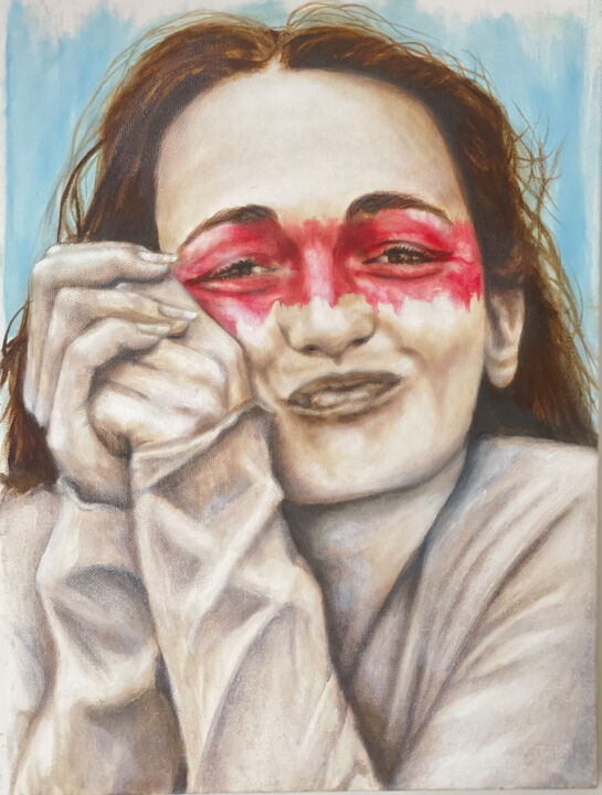 Painting titled "Identity 1" by Eb, Original Artwork, Oil