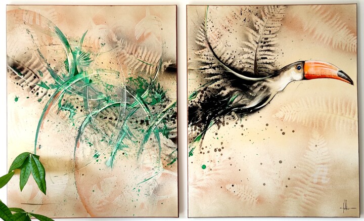 绘画,  39.4x63 in 