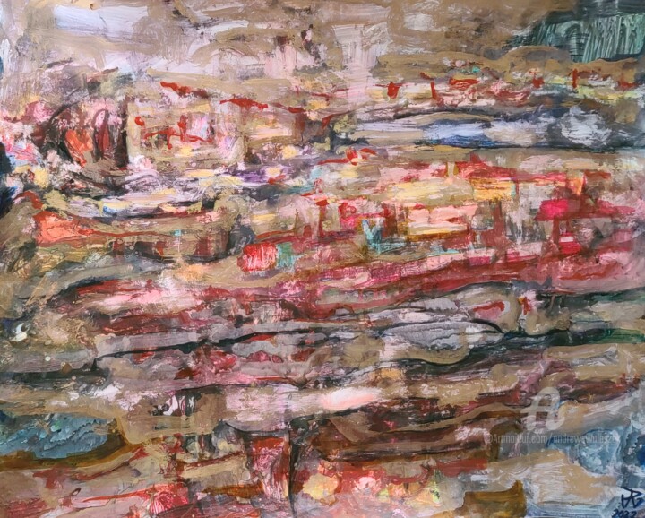 Sea of Azov (2,2022) 绘画, 22x28 in