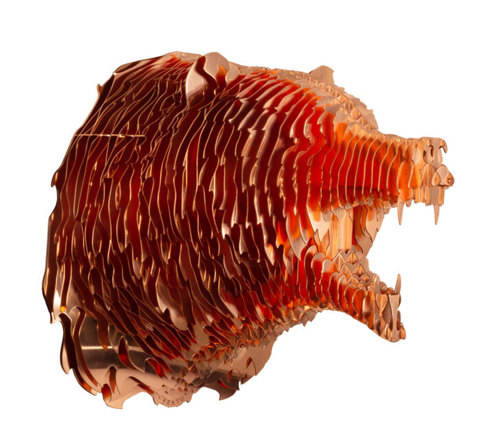 Sculpture intitulée "OURS" par Gilles Dagorn, Œuvre d'art originale, Métaux