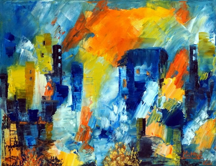 Souvenirs d'un voyage 绘画, 11.8x15.8 in