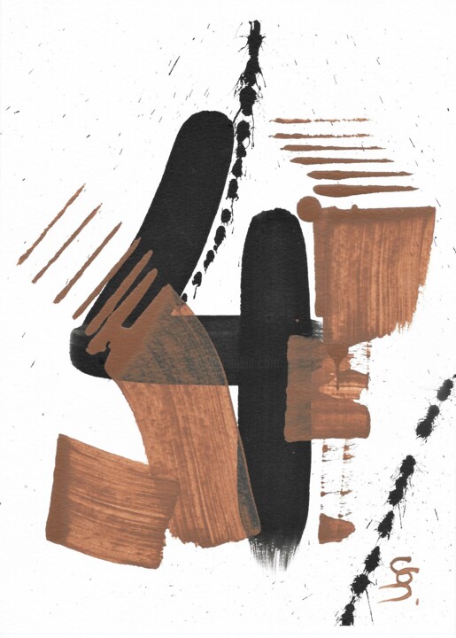 MAGIC NUMBERS “4” (man four) 绘画, 11.8x8.3 in