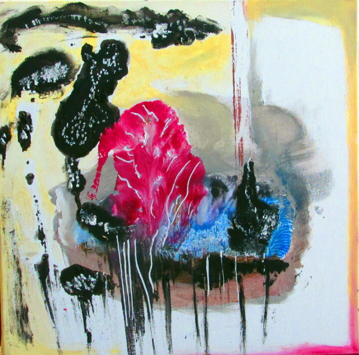 Painting titled "ABSTRACTION 2" by Juan Luis Gandulfo, Original Artwork, Acrylic Mounted on Wood Stretcher frame
