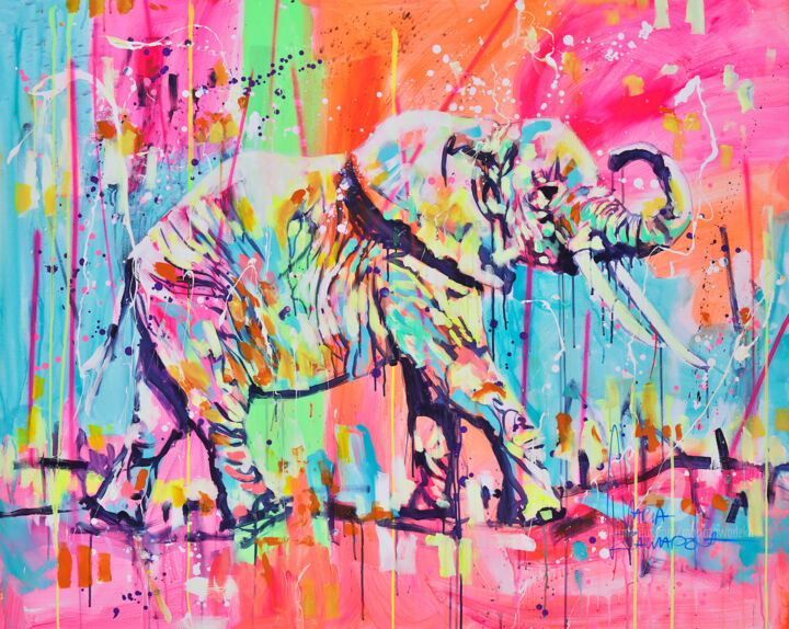 Colors of rainbow 绘画, 47.2x59.1 in