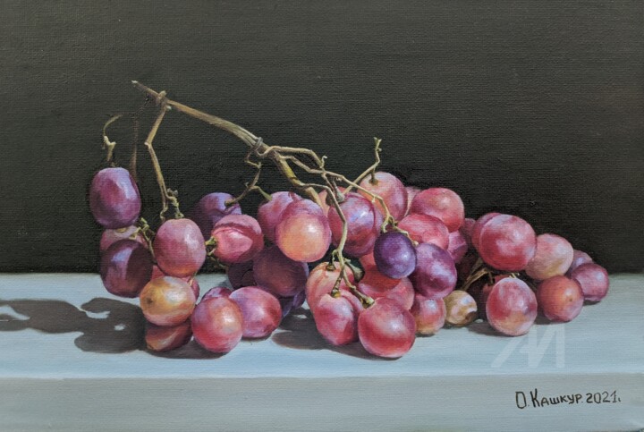 Grape branch 绘画, 8.1x11.6 in