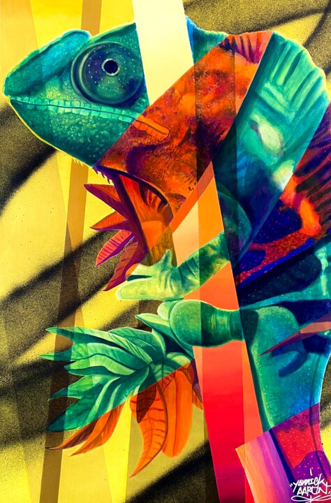 Le Caméléon 绘画, 47.2x31.5 in