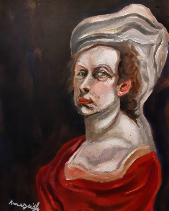 Dame Delacroix 绘画, 11x9.1 in