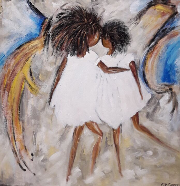 THE GIRLS 绘画, 31.5x31.5 in