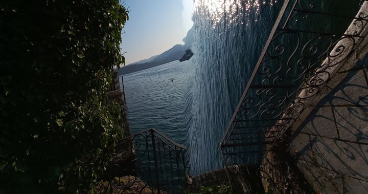 The lake, copyright 2022 绘画, 15.4x27.6 in