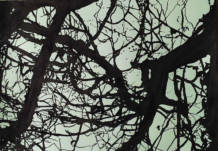 Structures et ramures #1 图画, 11.7x16.5 in