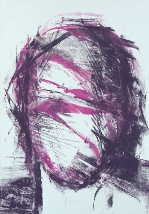 Chers vieux amis - Monotype - 7 绘画, 19.7x13.8 in