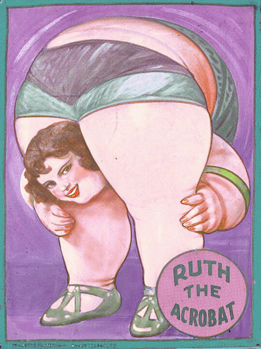 Ruth The Acrobat Circus Poster 绘画, 24x18 in