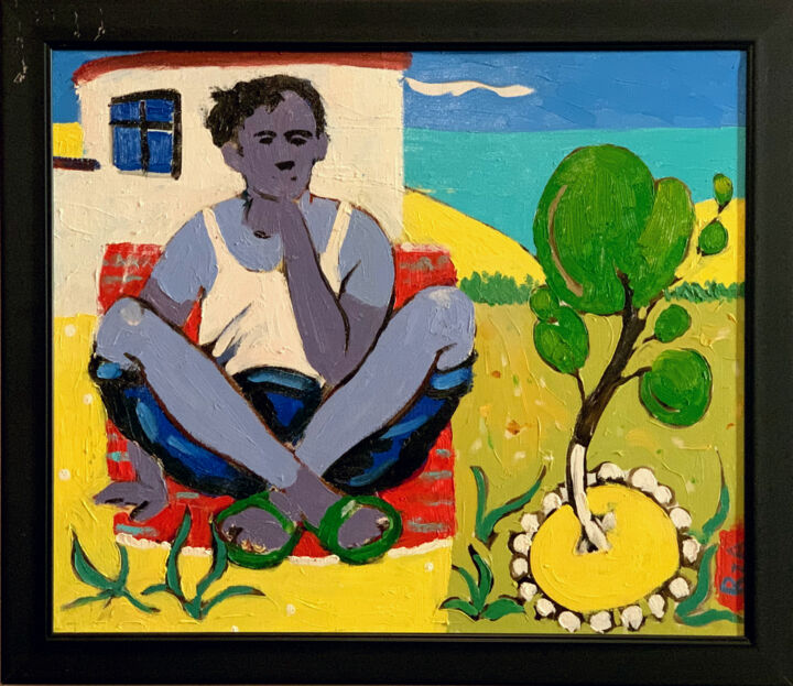 Painting titled "Summer memories" by Rza Rzazadeh, Original Artwork, Oil