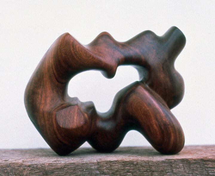 「"model"」というタイトルの彫刻 Robert Winslowによって, オリジナルのアートワーク, ウッド