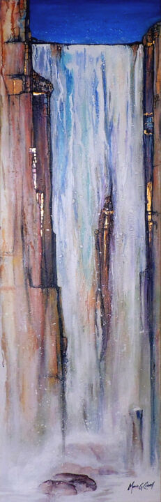 Pintura titulada "Angel Falls" por Marcia G Connell, Obra de arte original, Acrílico
