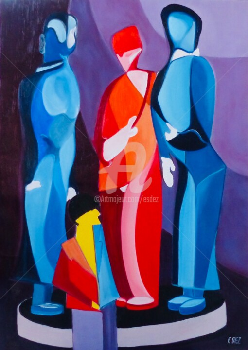 Cooper attitude monumentale 绘画, 36.2x25.6 in