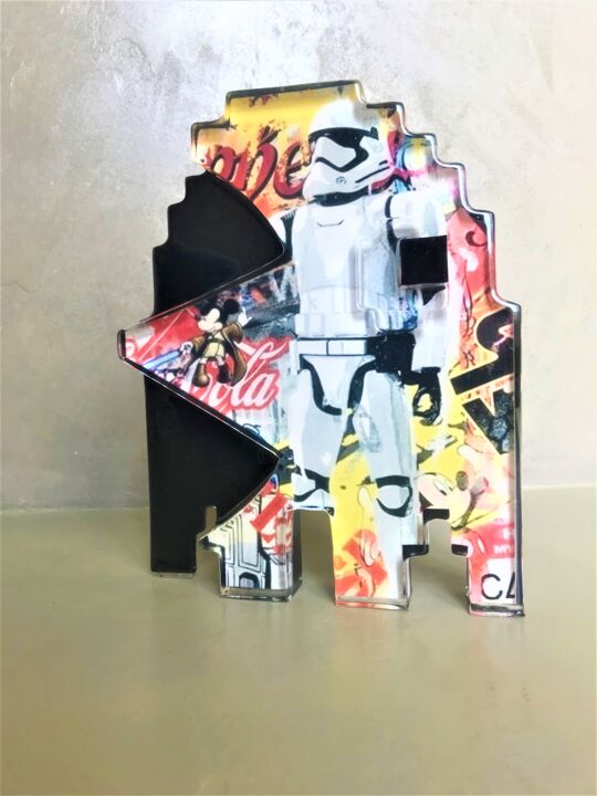 Stormtrooper - Score 039 雕塑, 9.8x7.9 in