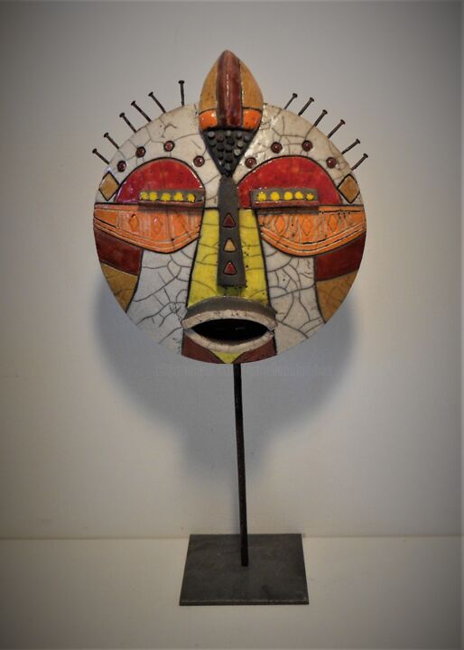 Masque Rond 雕塑, 16.1x7.5 in