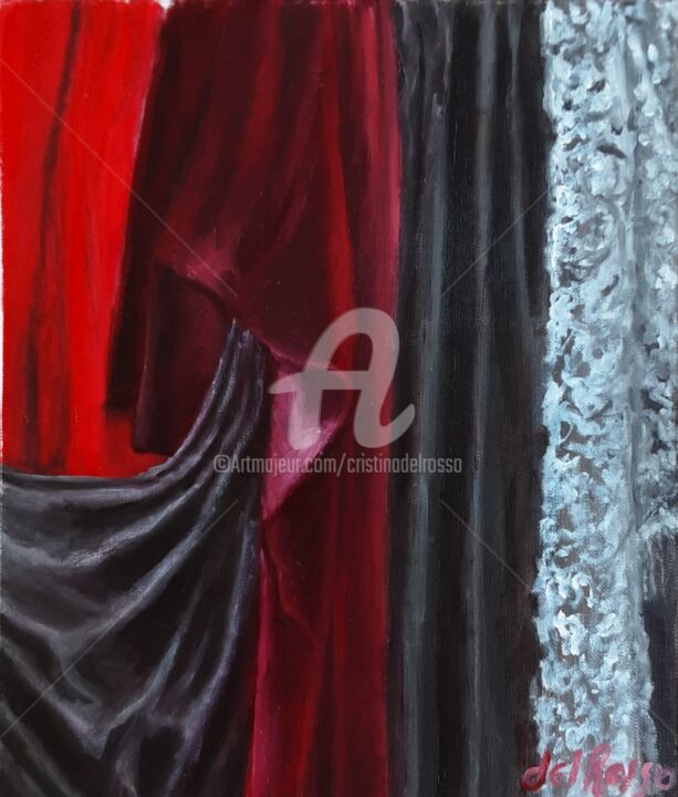 Pliegues y texturas (Folds and textures) 绘画, 10.6x9.1 in