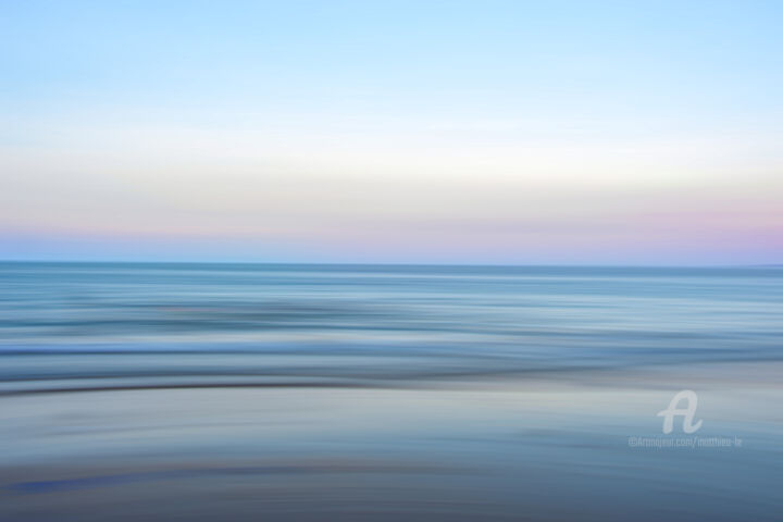 Photographie intitulée "Abstrait - Crépuscu…" par Matthieu Lê, Œuvre d'art originale, Photographie numérique Monté sur Châss…