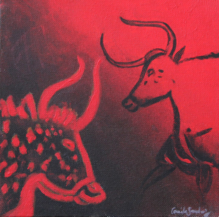 绘画,  7.9x7.9 in 