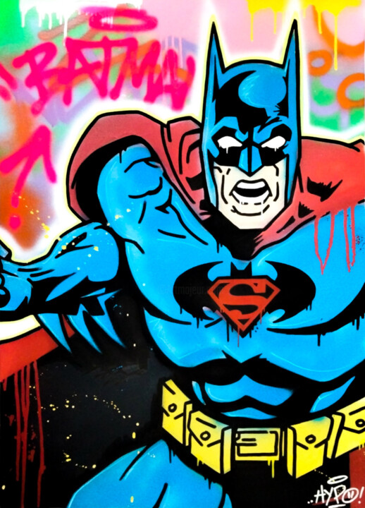 Super Batman 绘画, 35.4x25.6 in