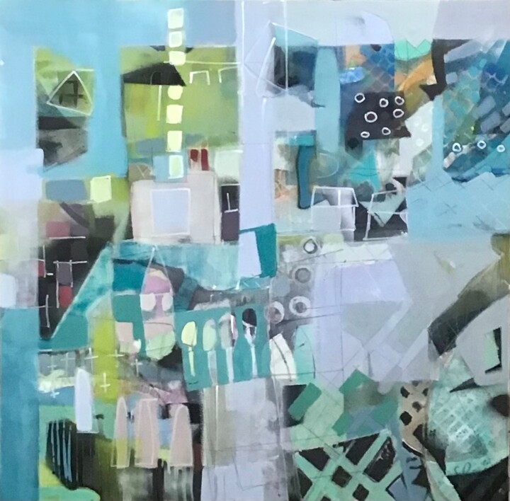 Retour de Brussel 绘画, 39.4x39.4 in