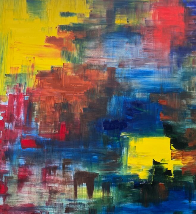 Schilderij getiteld "Are you okay UA, su…" door Nataliia Diadyk (NAE), Origineel Kunstwerk, Olie Gemonteerd op Frame voor ho…