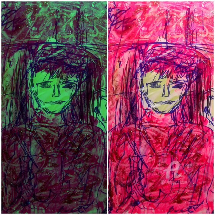 图画,  7.9x7.9 in 