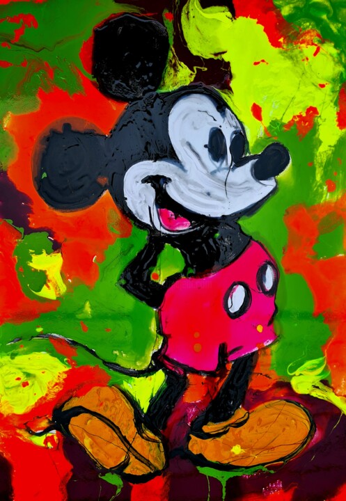 Mickey Mouse shine 绘画, 39.4x27.6 in