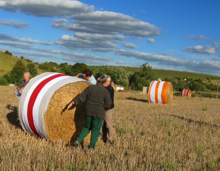Claudia Valone : Landart 2011 bandes blanche et rouge 摄影