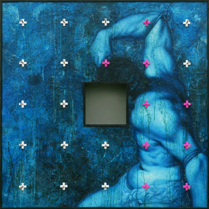 Sculpture intitulée "Кров людська не вод…" par Natalia Bezpalchenko, Œuvre d'art originale, Acrylique