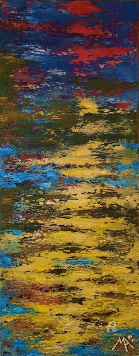 Pause de Printemps 绘画, 39.4x15.8 in