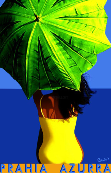 Prahia Azurra (Blue Beach) - No 2/3 数字艺术