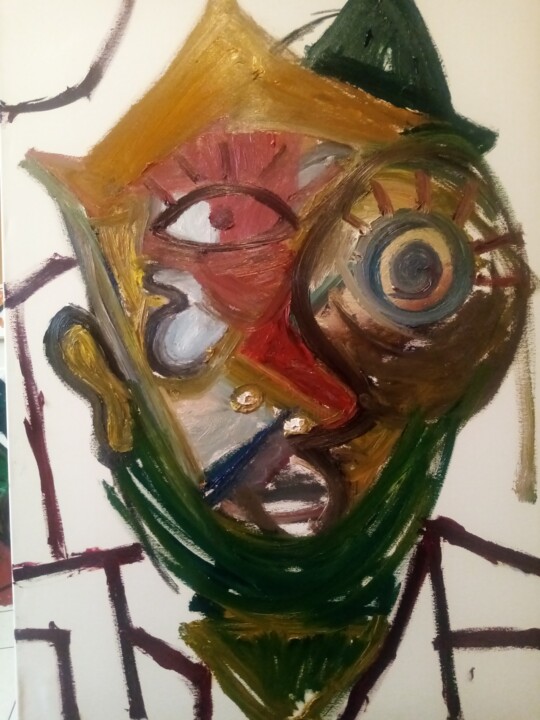 Arlequín 绘画, 35.4x23.6 in