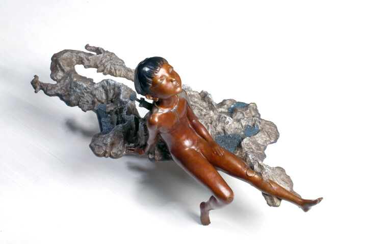 山河少年 雕塑, 33.1x59.1 in