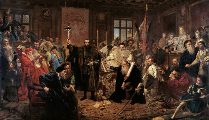 Painting titled "Unia Lubelska" by Paweł Waligórski, Original Artwork, Oil
