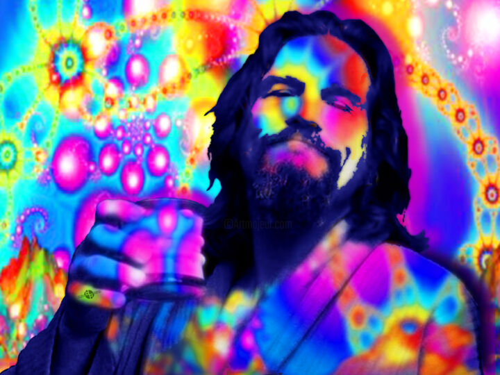 The Dude The Big Lebowski Jeff Bridges 绘画, 24x32 in