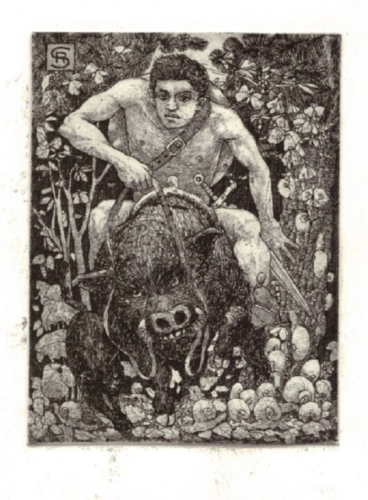 Printmaking,  7.1x5.5 in 