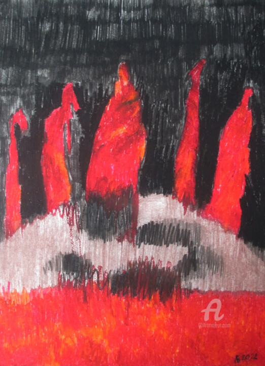 "New reality" №34. 图画, 16.1x11.7 in