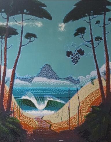 Sculpture titled "Landes ô Lego" by Pix'Elle Art Mosaïque, Original Artwork, Mosaic