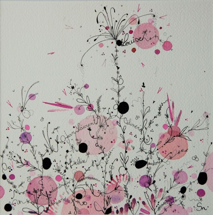 Louise 绘画, 7.9x7.9 in