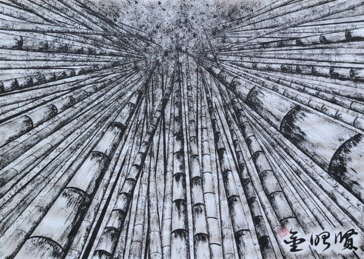 mind of bamboo6 Painting, 19.7x27.6 in