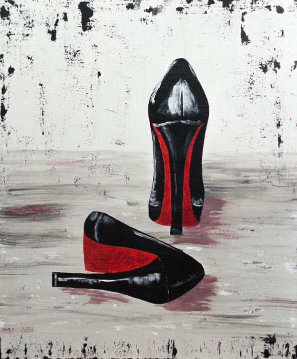 Shoes 绘画, 23.6x19.7 in