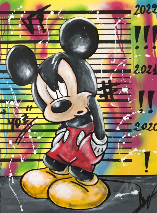 Mickey 2022 绘画, 31.9x23.6 in