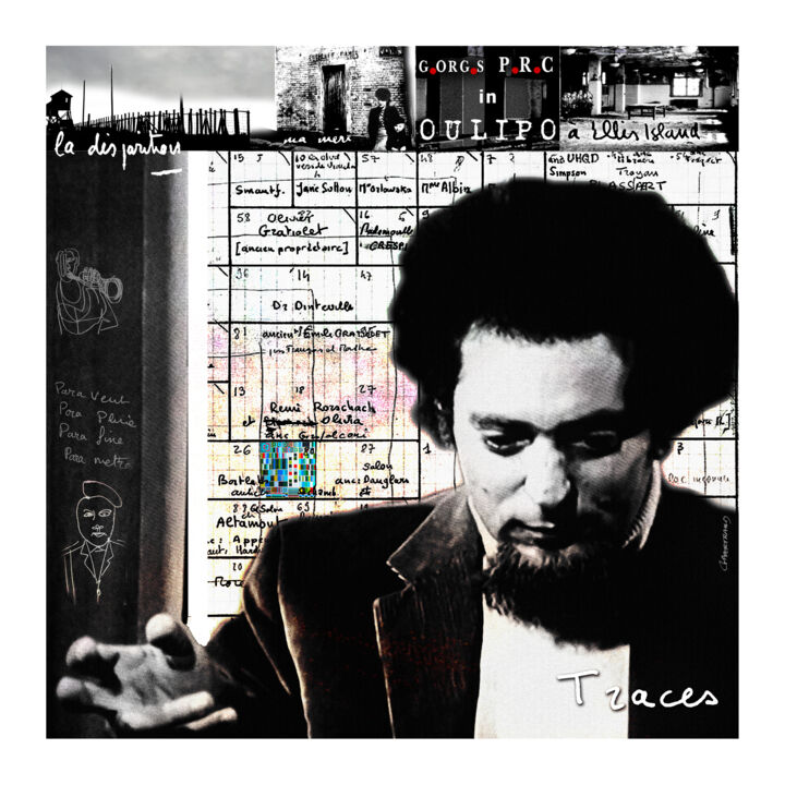 摄影 标题为“Georges PEREC, Trac…” 由Gérard Bertrand, 原创艺术品, 操纵摄影