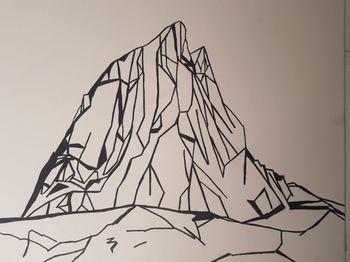 Pic du Midi d'Ossau 绘画, 15.8x19.7 in